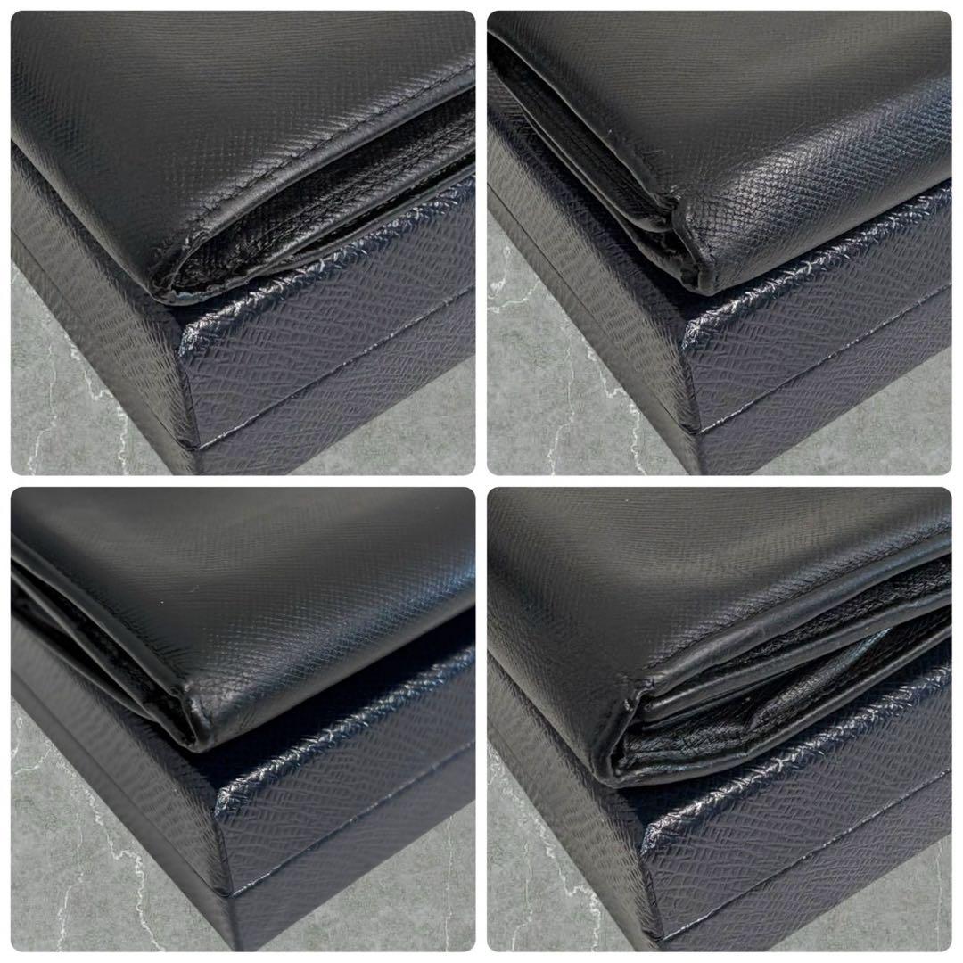 美品✨ PRADA プラダ 三つ折り財布 サフィアーノ 三角ロゴ