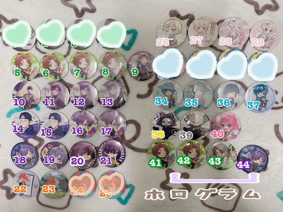 歌い手等缶バッチ