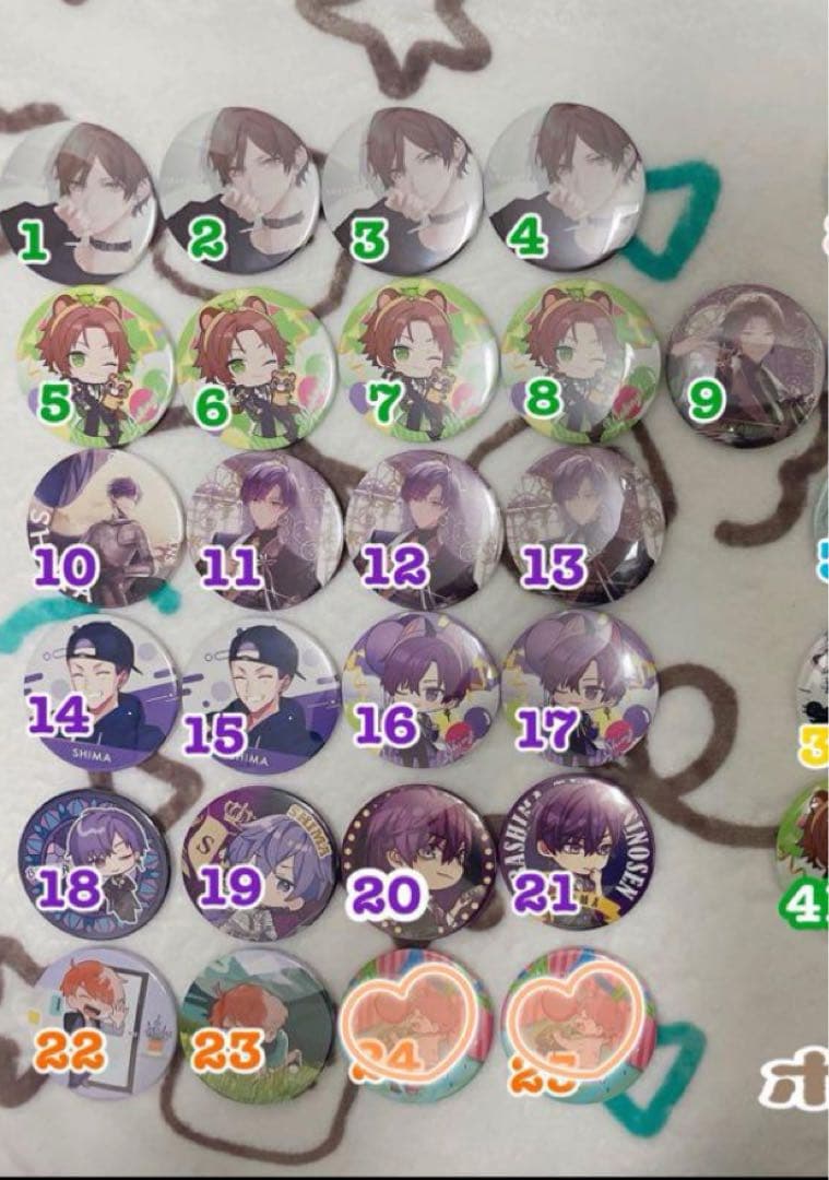 歌い手等缶バッチ