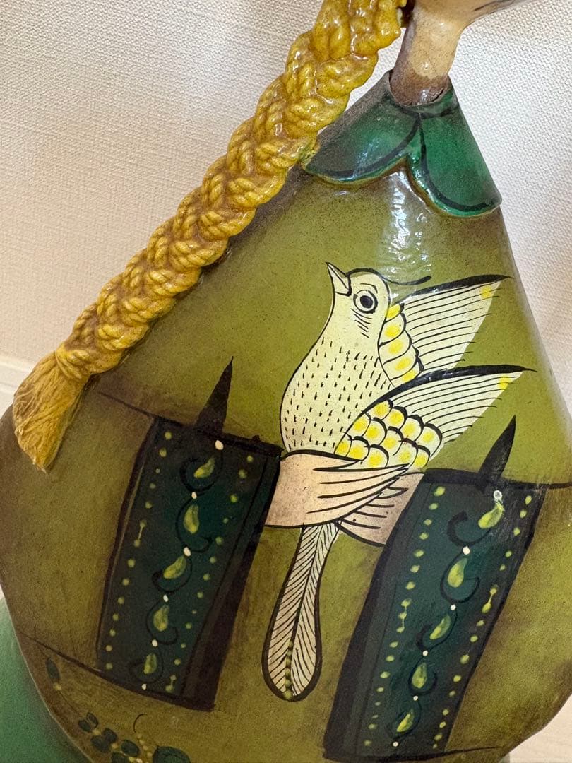 【セルメル】メキシコ民芸ドール姉妹アンティークベーパーマシェ張子1970年代