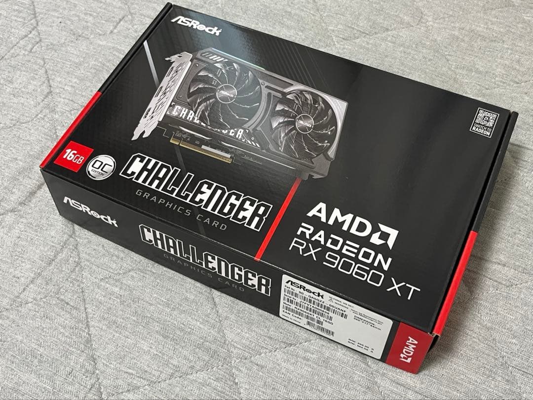 グラフィックボード・グラボ・ビデオカード ASRock Radeon RX9060XT Challenger 16GBOC