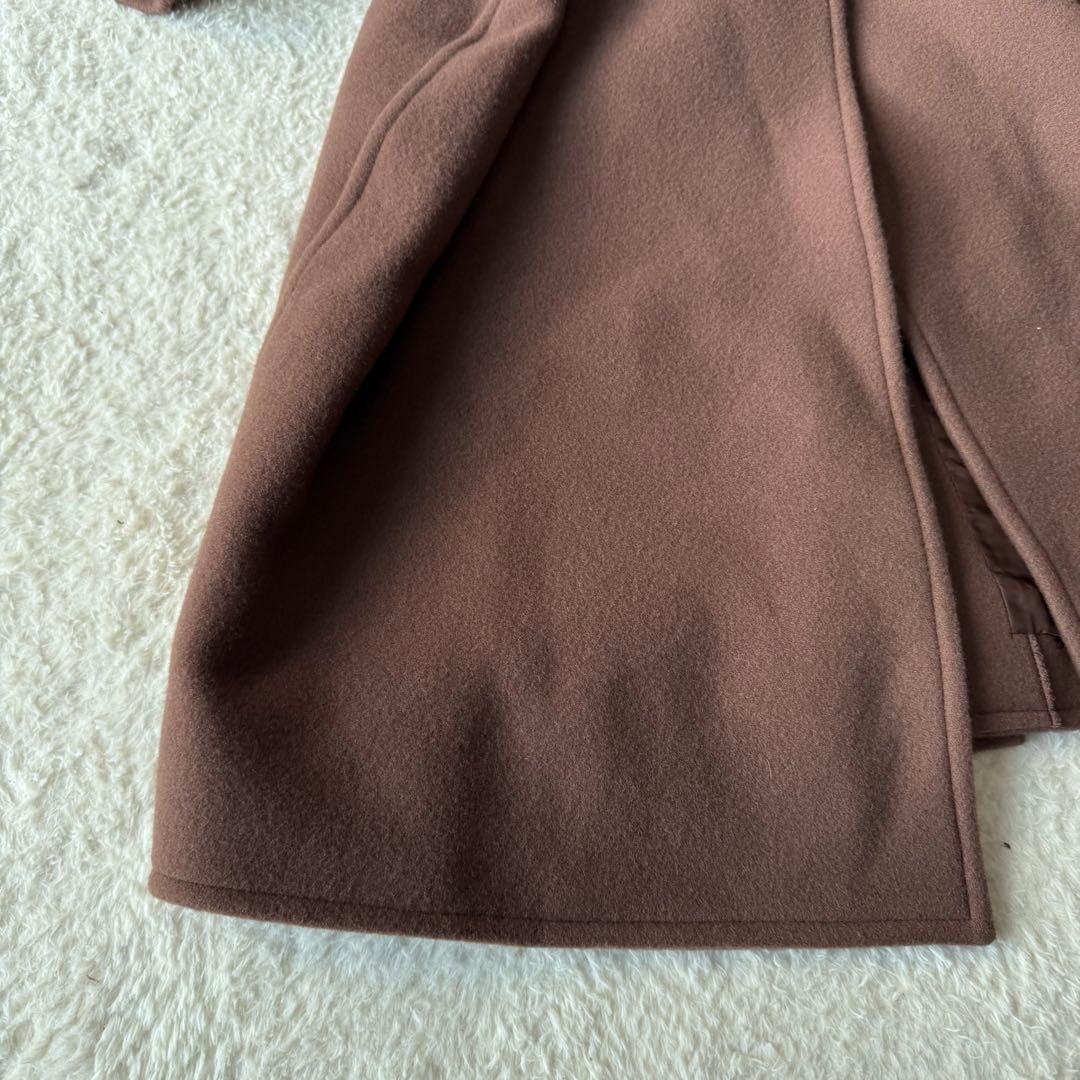 休日と詩 休日のモッサコート チェスターコート オオカミとフクロウ ブラウン