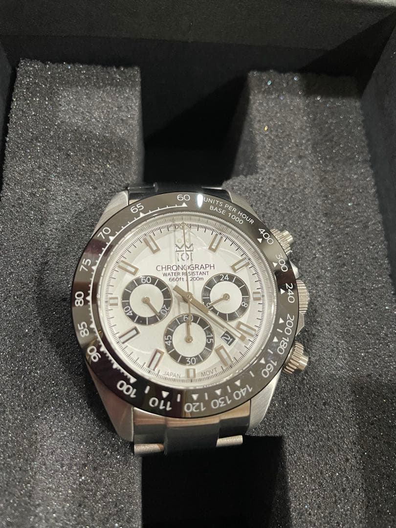 値下げ 美品 101 ヒャクイチ 腕時計 クロノグラフ クオーツ ダイバーズ