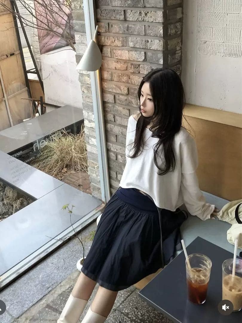 coyseioスカート ライトグレー