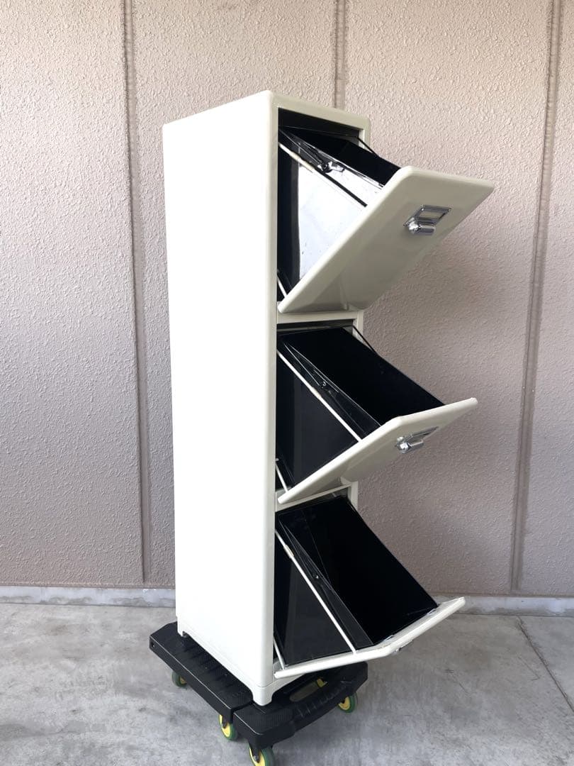 ダルトン　ダストボックス３段　ゴミ箱　100-167モデル 美品