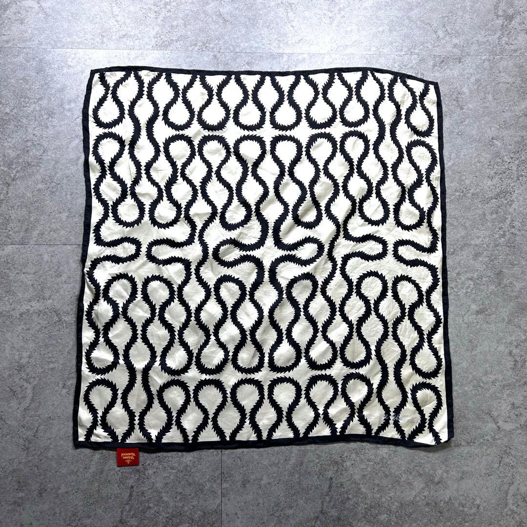 希少【ヴィヴィアンウエストウッド】スカーフ/スクイグル/大判/Y2K/パンク◎黒