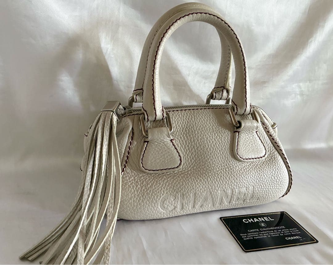 マーチ 様♡CHANEL キャビアスキン　フリンジ ハンドバッグ