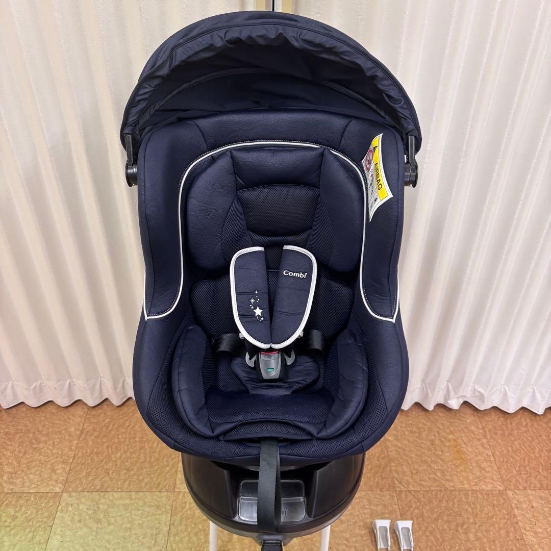 クリーニング済　☆綺麗☆　コンビ　新生児OK　クルムーヴ　ISOFIX　紺　完品