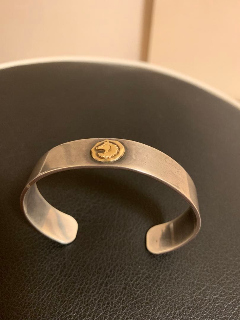 「TADY & KING 平打ちバングル GPウルフ K18 SILVER