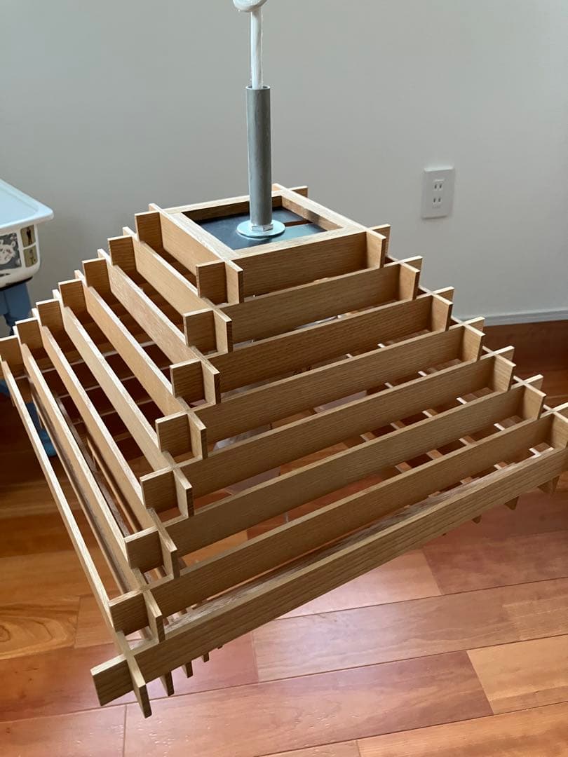 木製ペンダントライト 4灯式