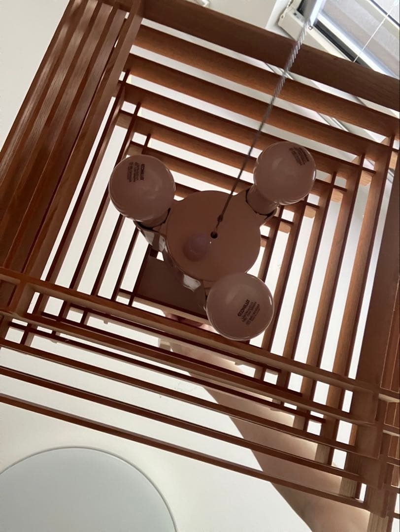 木製ペンダントライト 4灯式