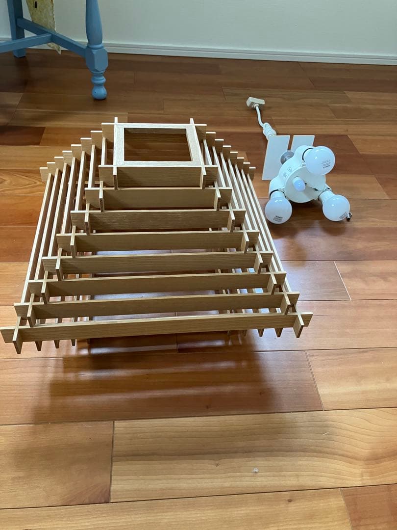 木製ペンダントライト 4灯式