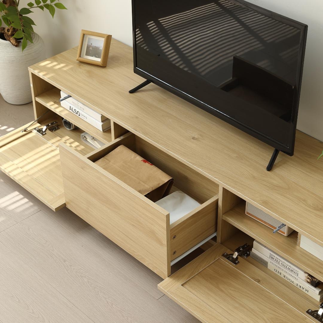 【幅150cm】ナチュラル テレビ台 ローボード 収納 テレビボード 大容量
