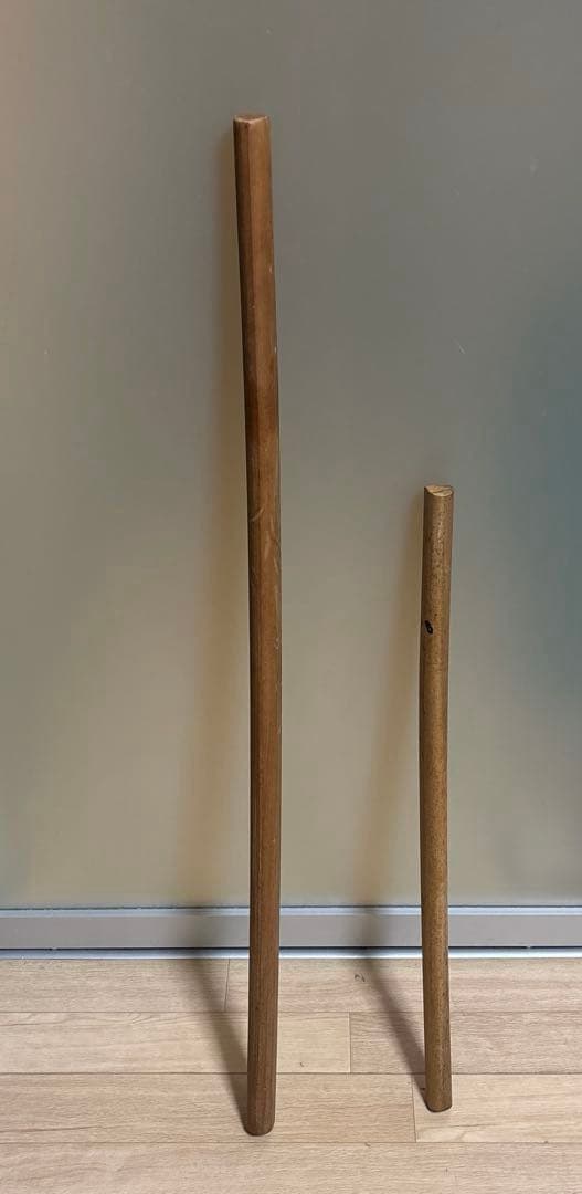 仕込み杖　木刀　座頭市　防犯　2本セット　防犯　仕掛け杖 アンティーク　仕掛杖