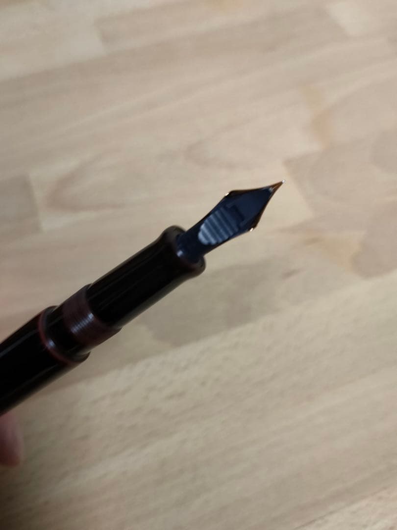 中屋万年筆 黒溜