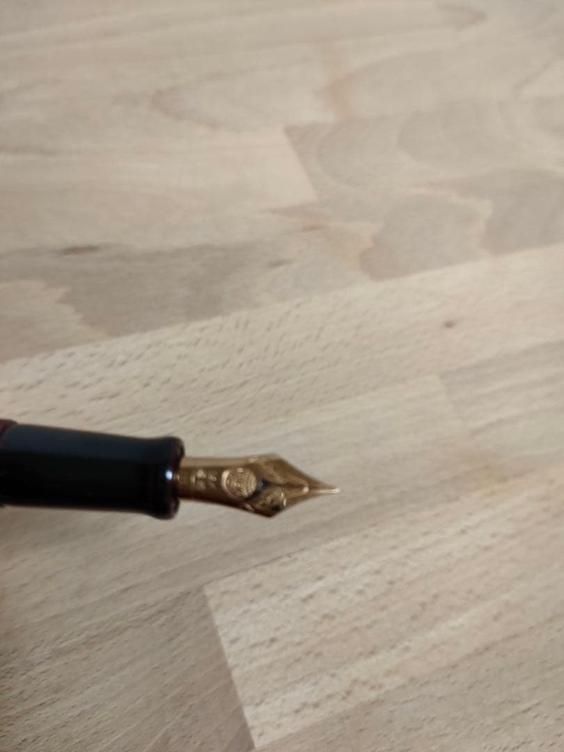 中屋万年筆 黒溜