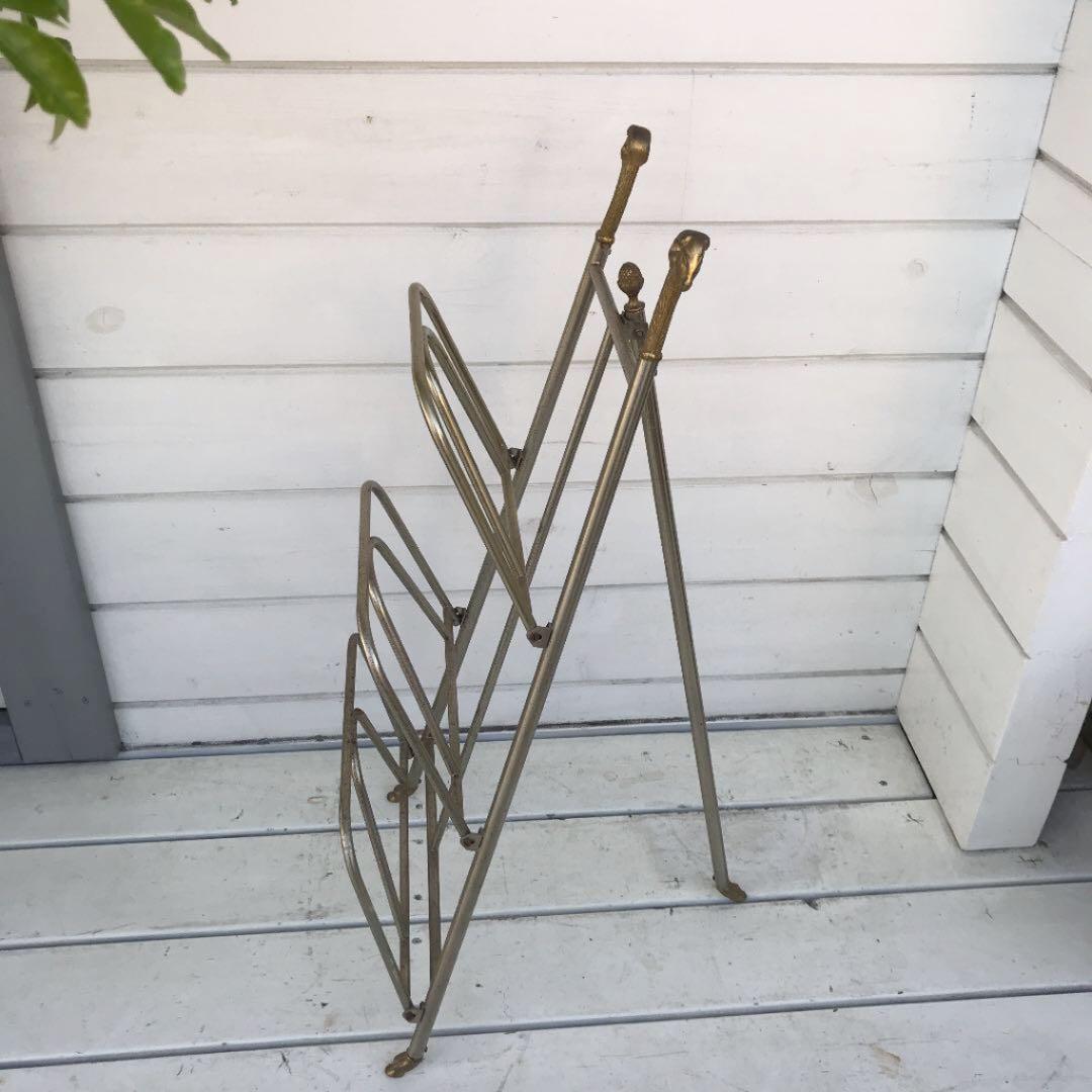 ヴィンテージ　マガジンラック？シューズラック？