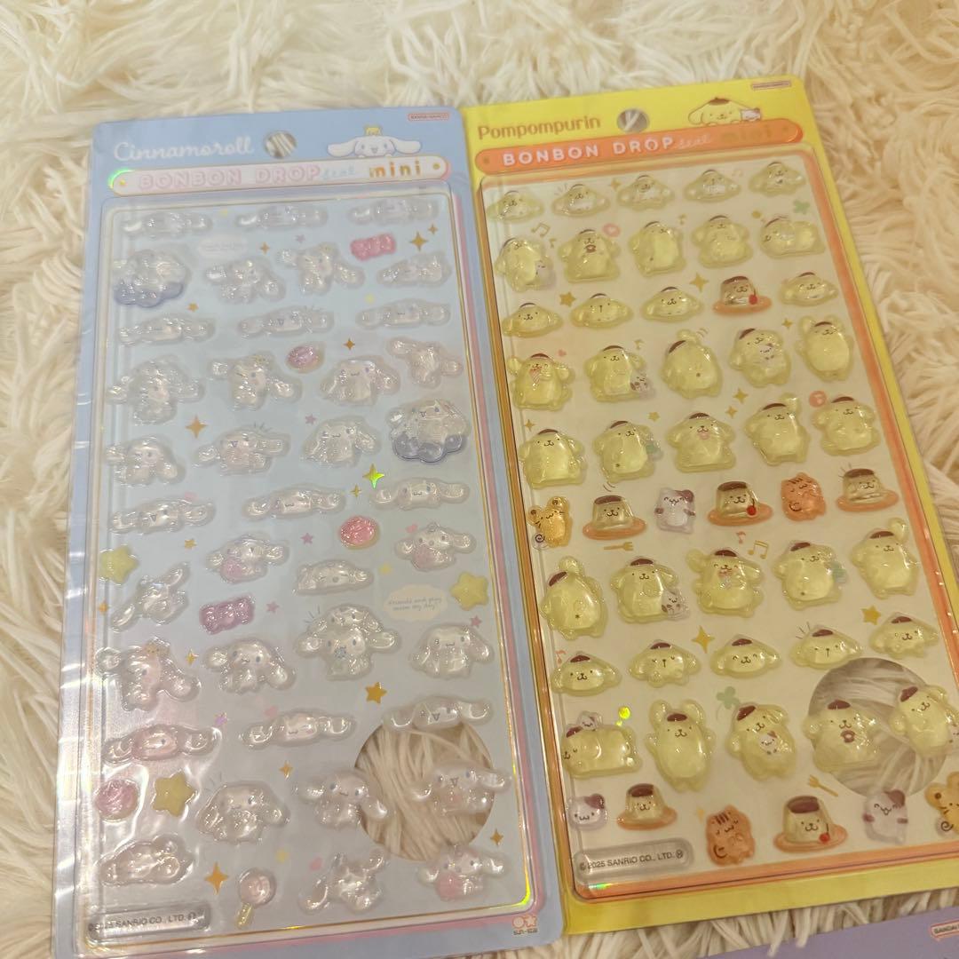 ボンボンドロップシールmini サンリオ　８枚セット