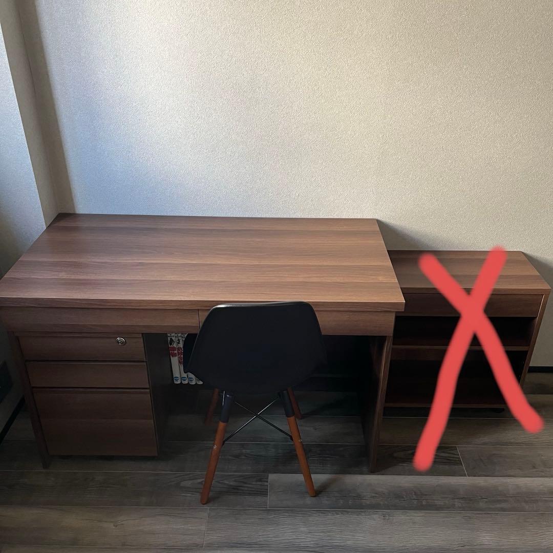 ロウヤ　LOWYA 幅120 システムデスクセット デスク ウォルナット