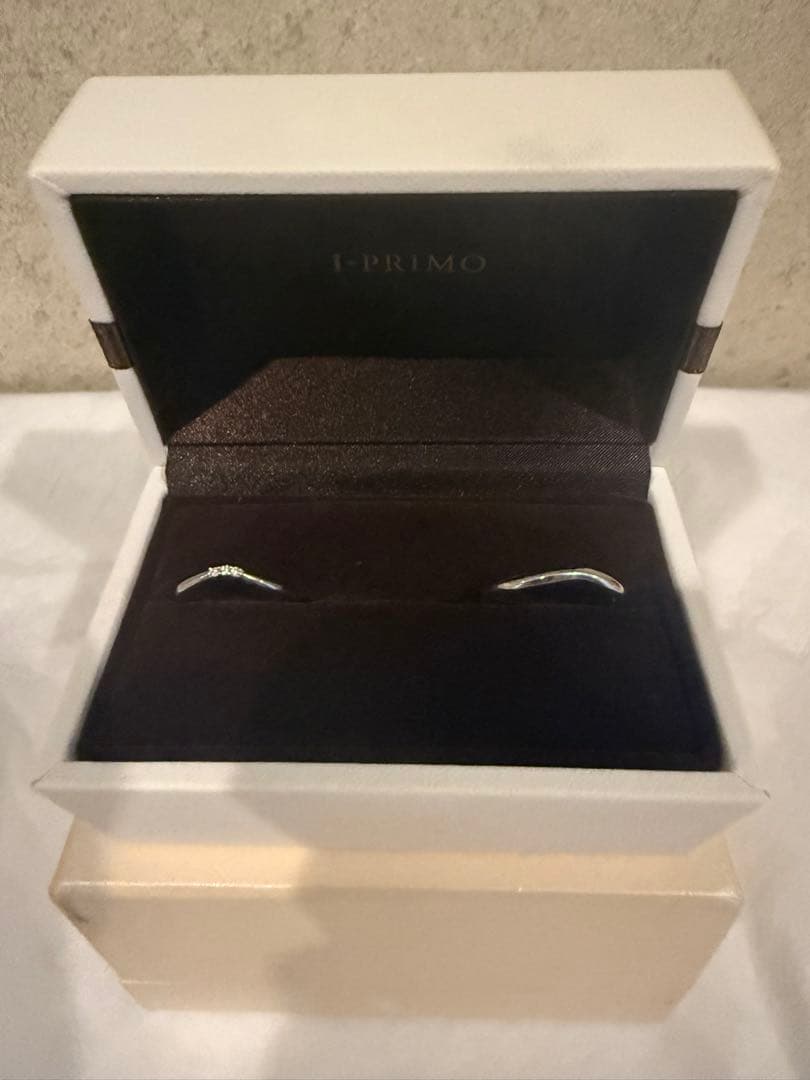 I-PRIMO 結婚指輪 ペアリング プラチナ レディース＆メンズセット 箱付き