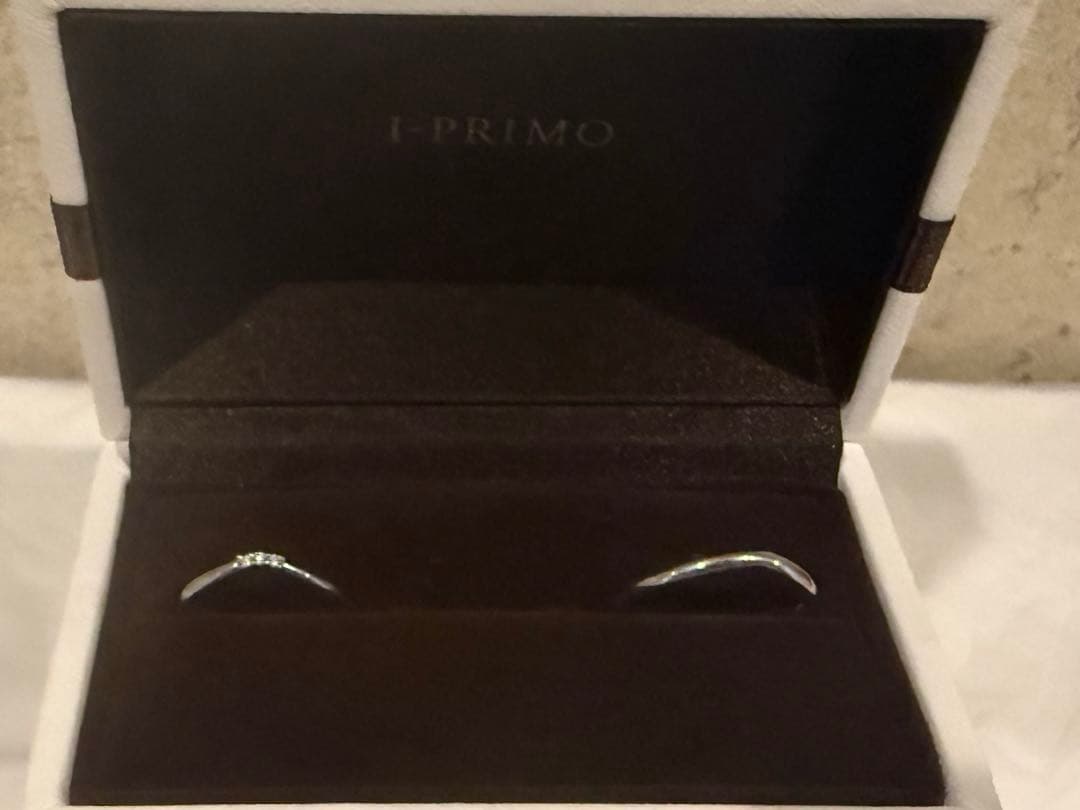 I-PRIMO 結婚指輪 ペアリング プラチナ レディース＆メンズセット 箱付き