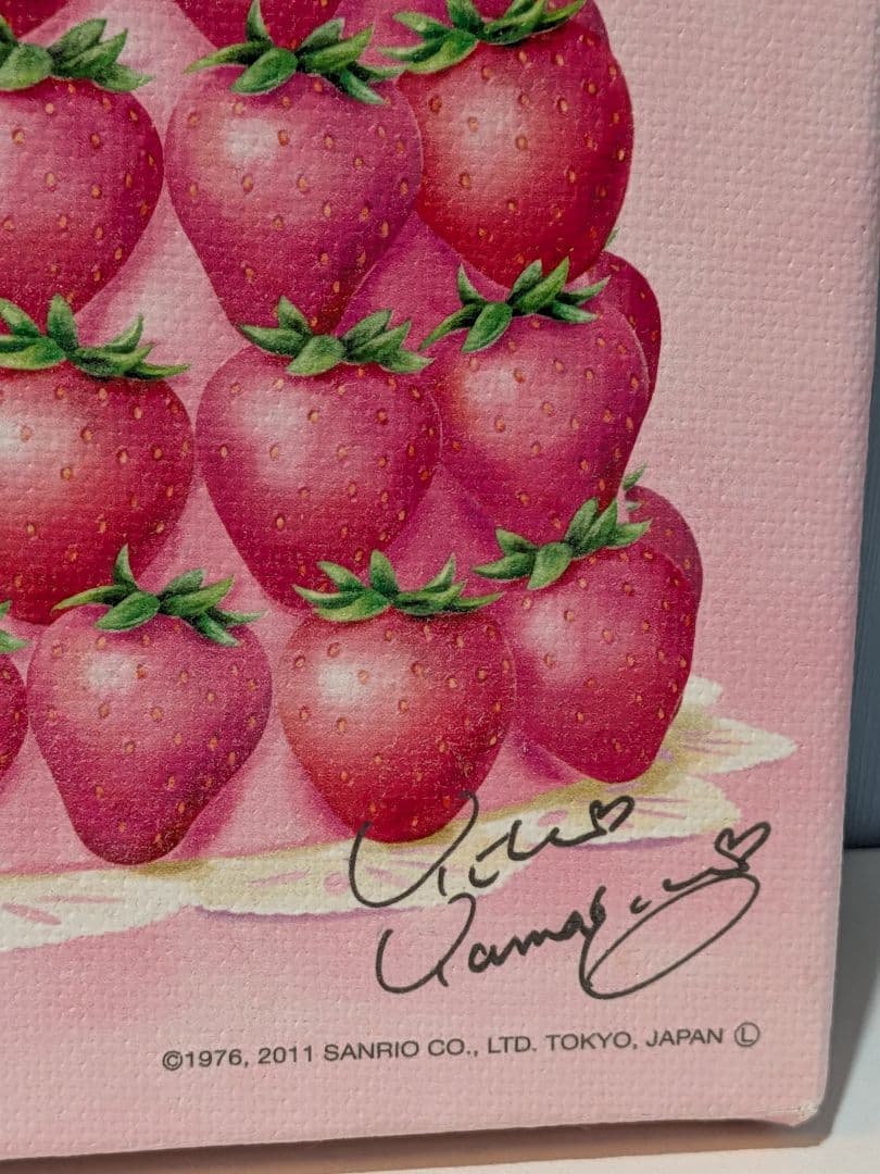 (値下中)ハローキティアート展　いちごタワー　キティちゃん　版画　サンリオ