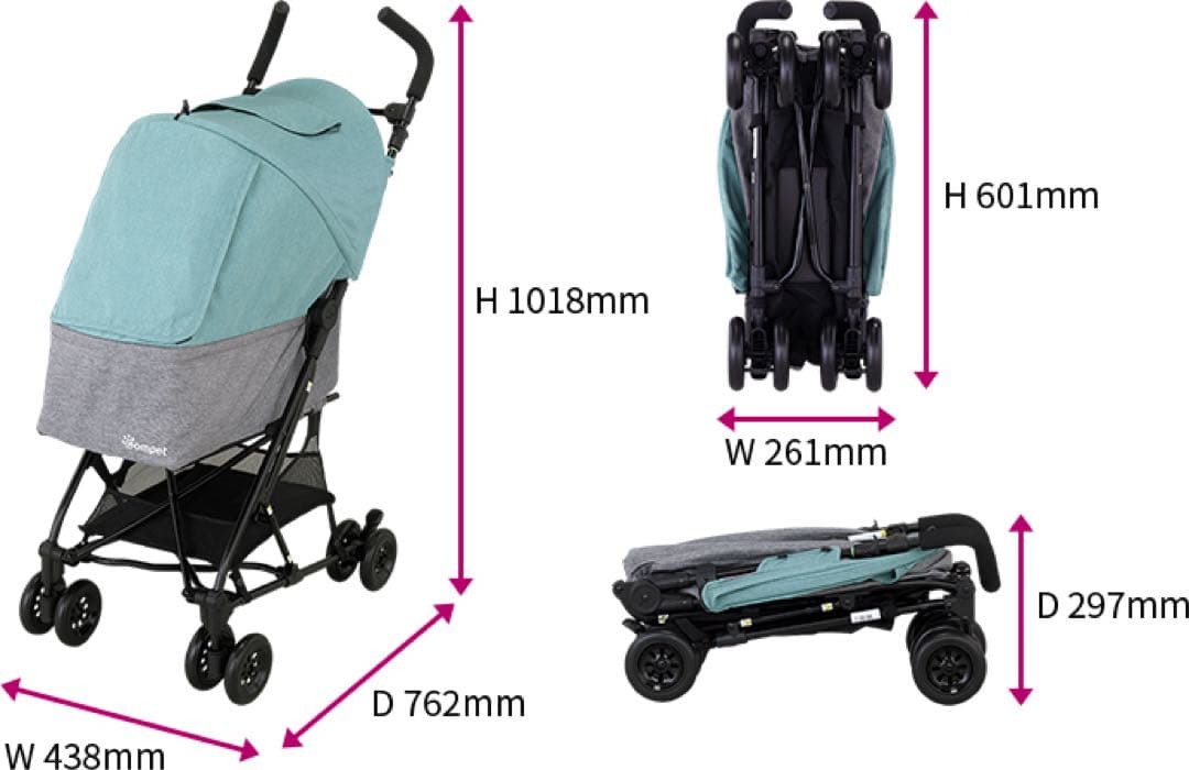 最終値下げ⬇️ペットカート コムペット　ワイワイコンパクト 犬、猫用 バギー