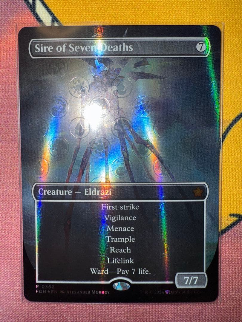 七つの死の種父　マナfoil 英語版　MTG マジック：ザ・ギャザリング