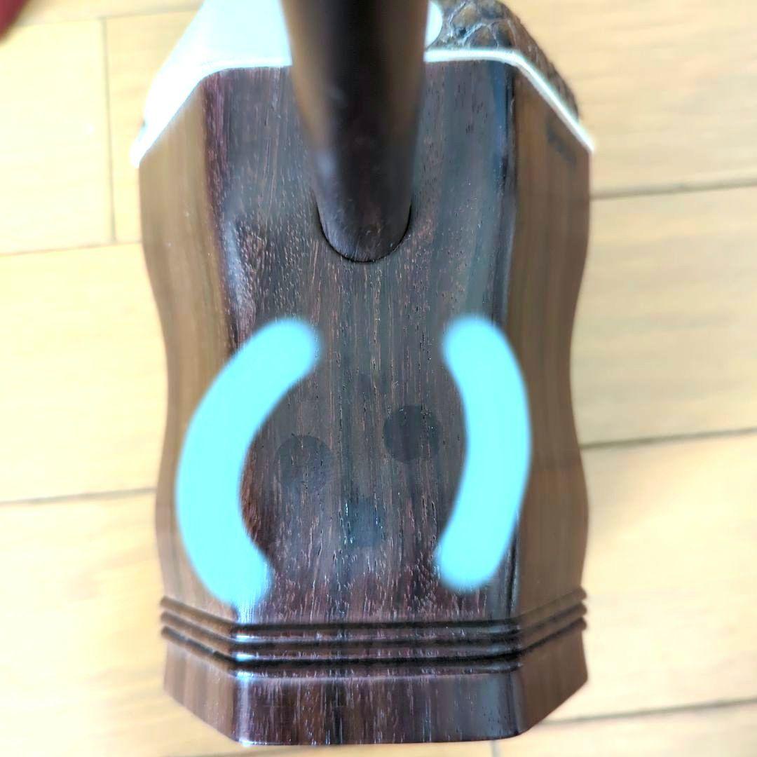 胡涵柔製作 未使用 最上級明清老紅木 龍彫刻 二胡1