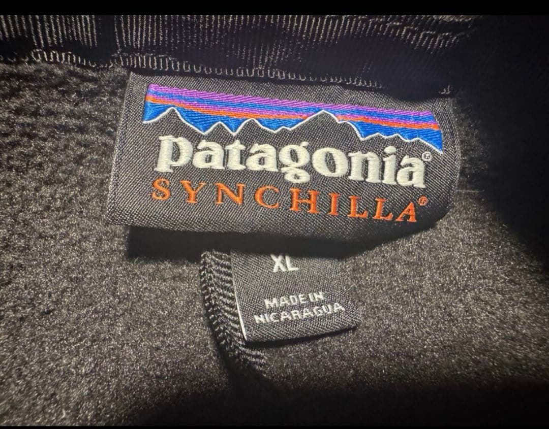 美品 patagonia シンチラ フリース ベスト ブラック XL 2018