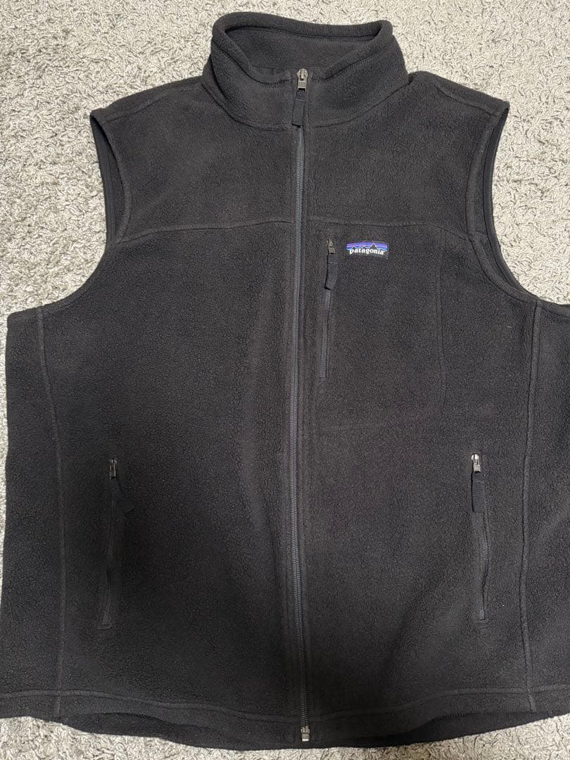 美品 patagonia シンチラ フリース ベスト ブラック XL 2018