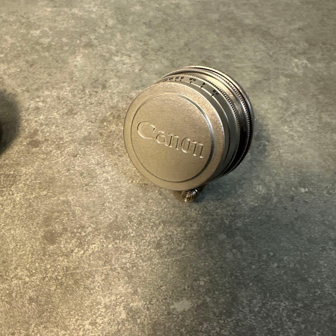 キャノン-L 35mmF2.8純正メタルフード付き