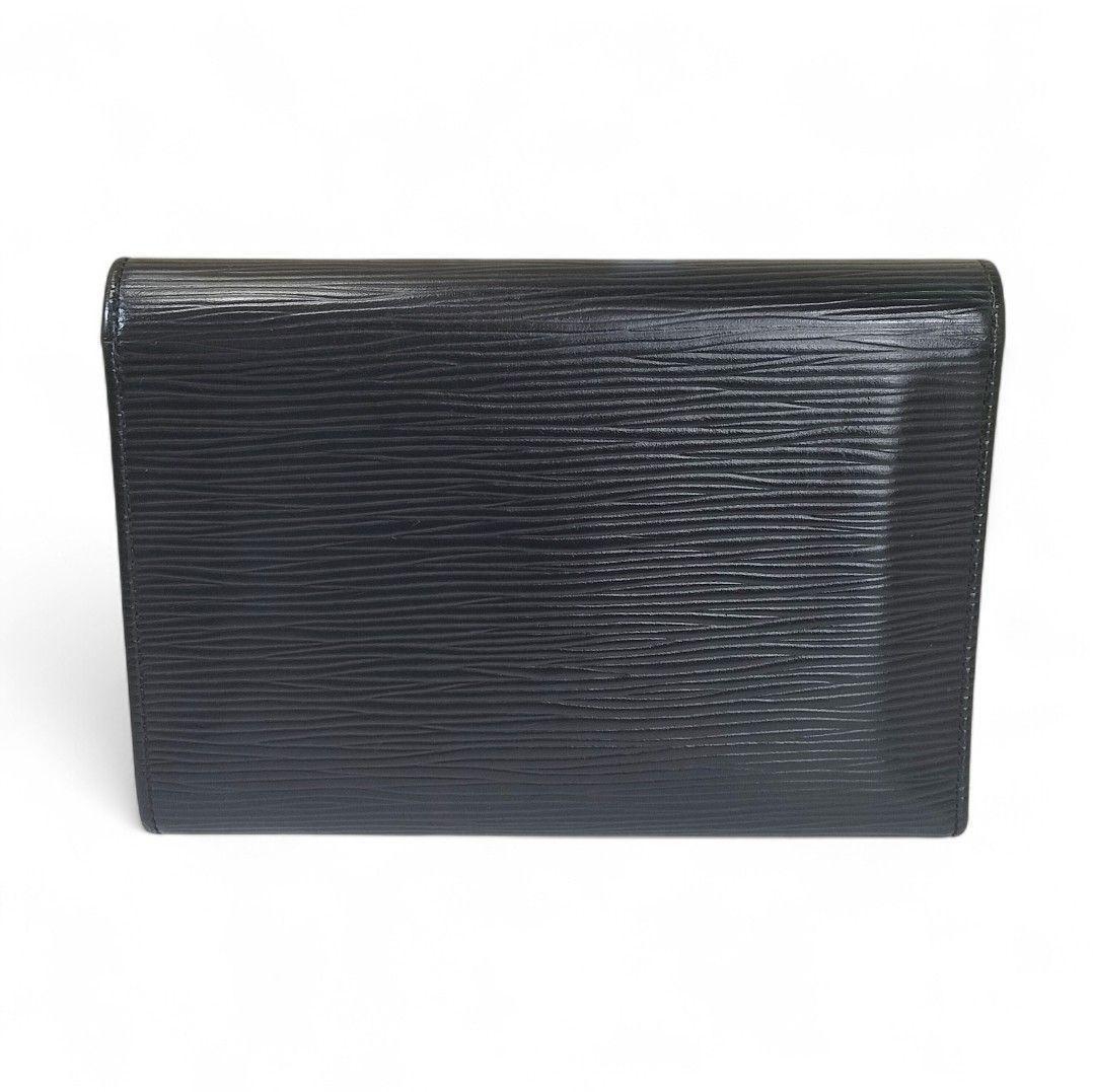 美品 エピ ポルトトレゾール エテュイパピエ 三つ折り 財布 証明書ケース付 黒