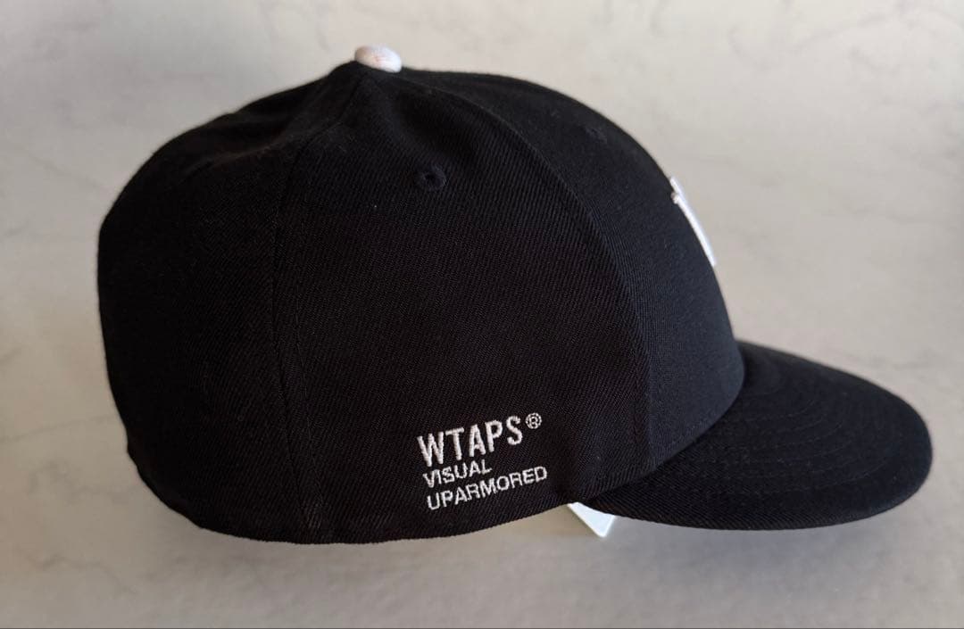 WTAPS 黒キャップ WT刺繍ダブルタップス