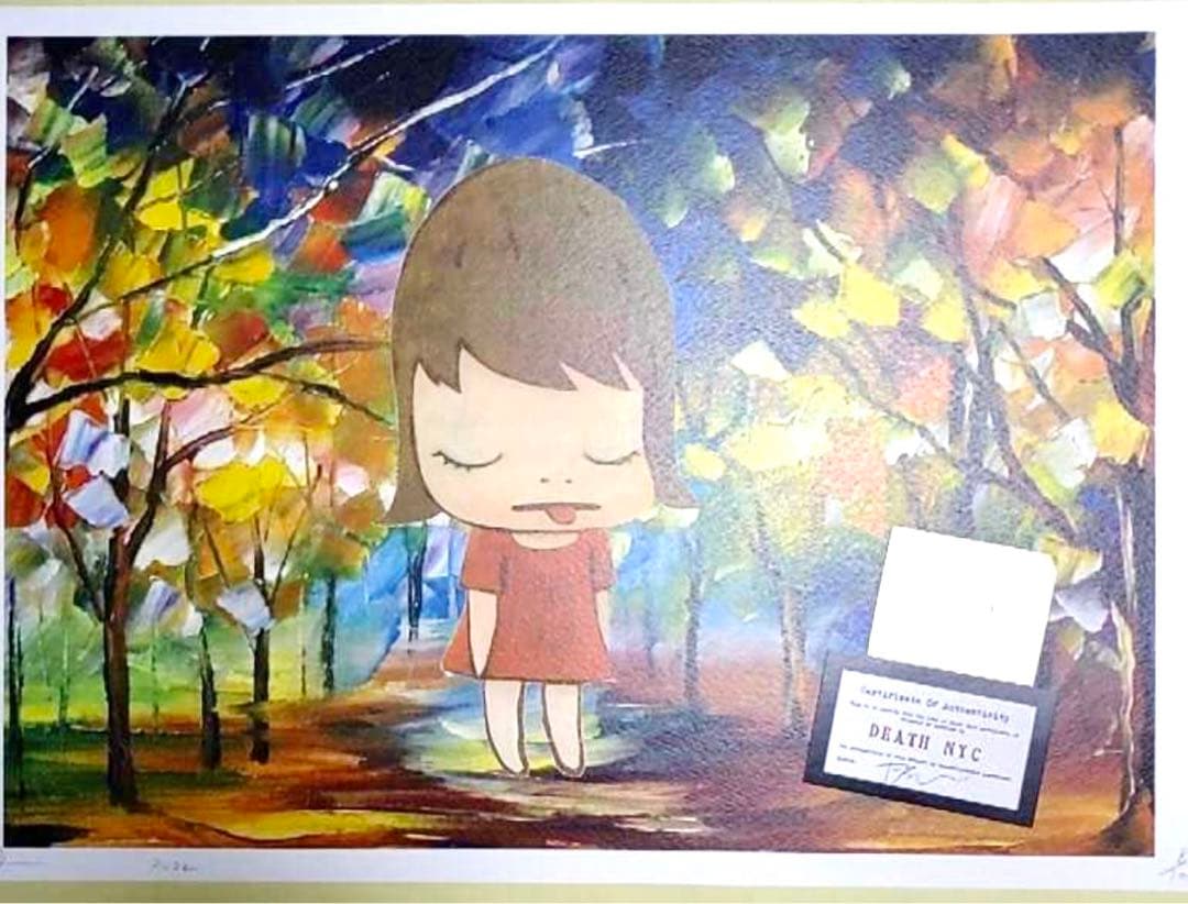 DEATH NYC 世界限定100枚 アートポスター　奈良美智ロッタちゃん14