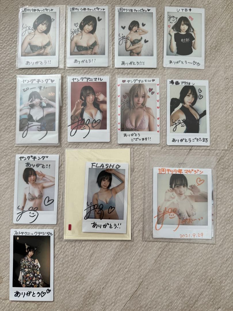 伊織もえ　抽プレサイン入りチェキ