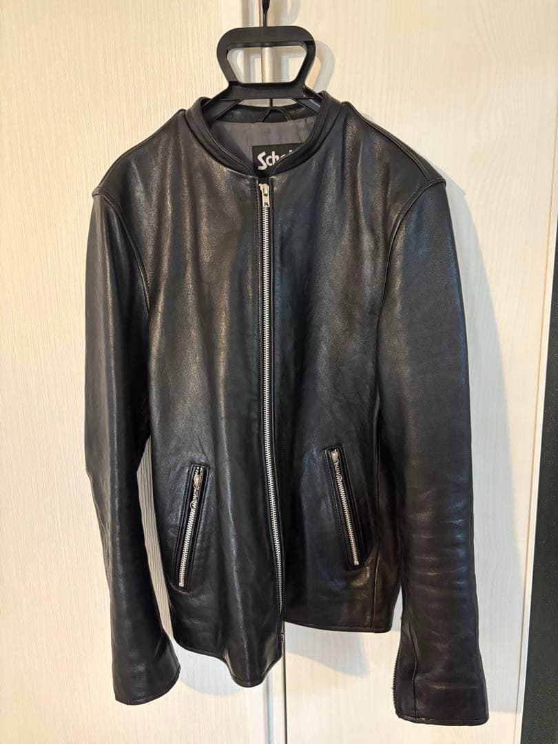 SCHOTT EDIFICEコラボシングルライダース M 黒