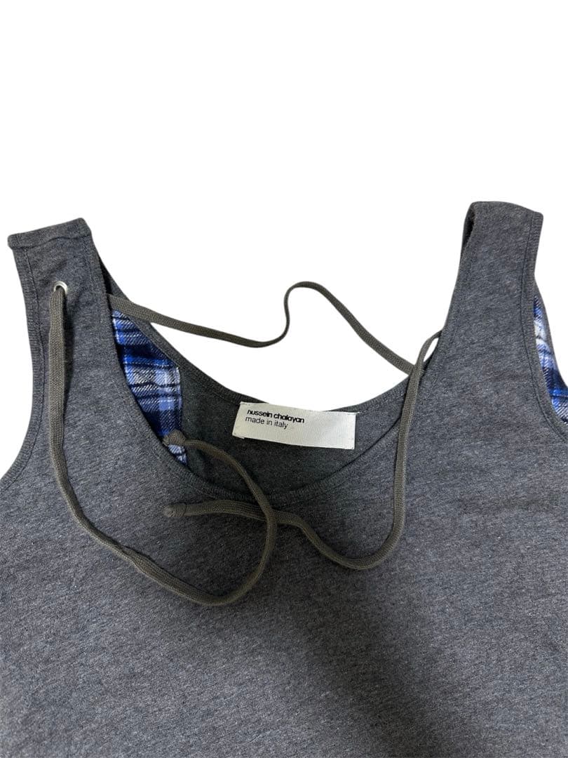 【03AW】HUSSEIN CHALAYAN 変形タンクトップ 変形Tシャツ