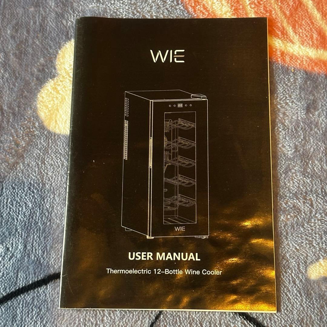 WIE電子 ペルチェ式ミニワインクーラー 12本WIWCTE12BFGADX K