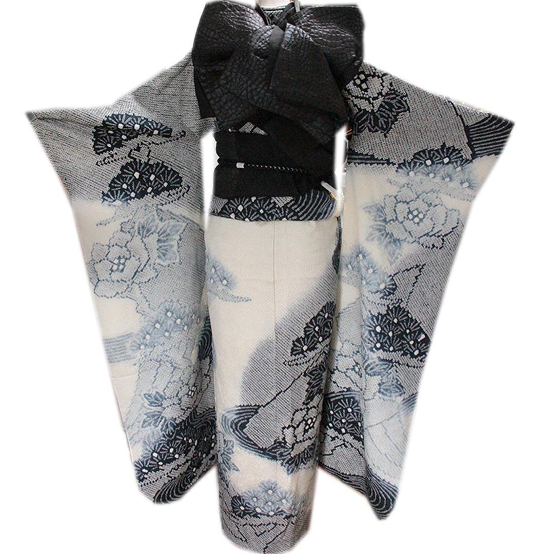 人気！総絞り！成人式振袖7点セット帯新品フルセット帯揚げ帯締め重ね衿RF81