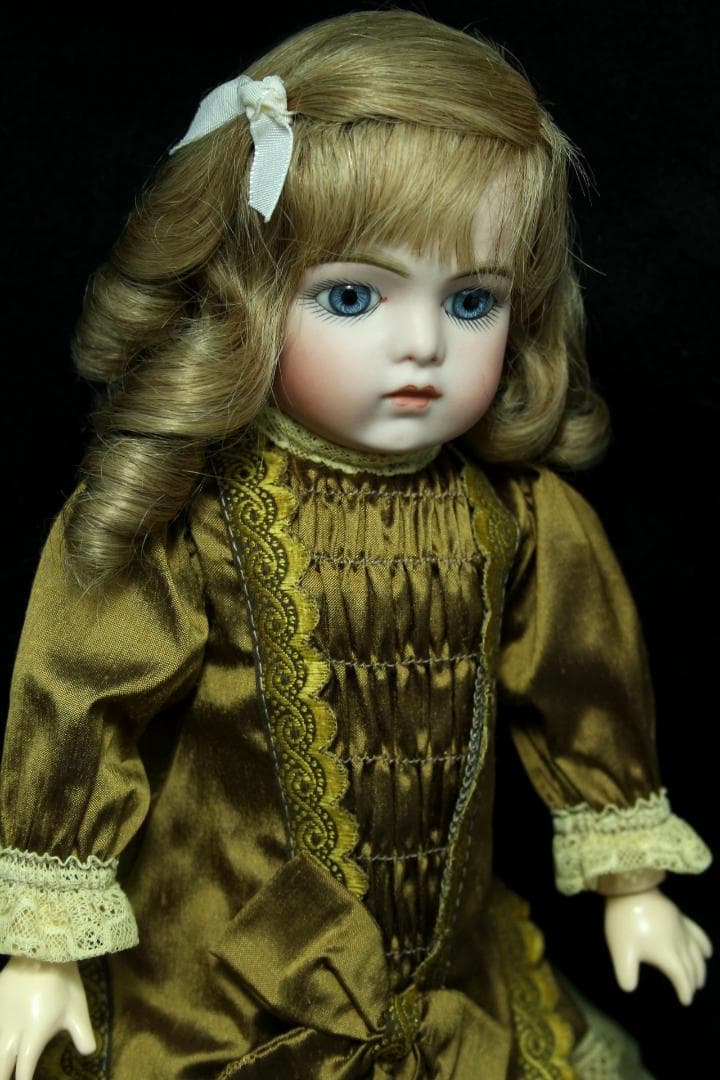 ◎ ブリュ リプロ ビスクドール 高級シルクドレス 人形　希少　フランス製