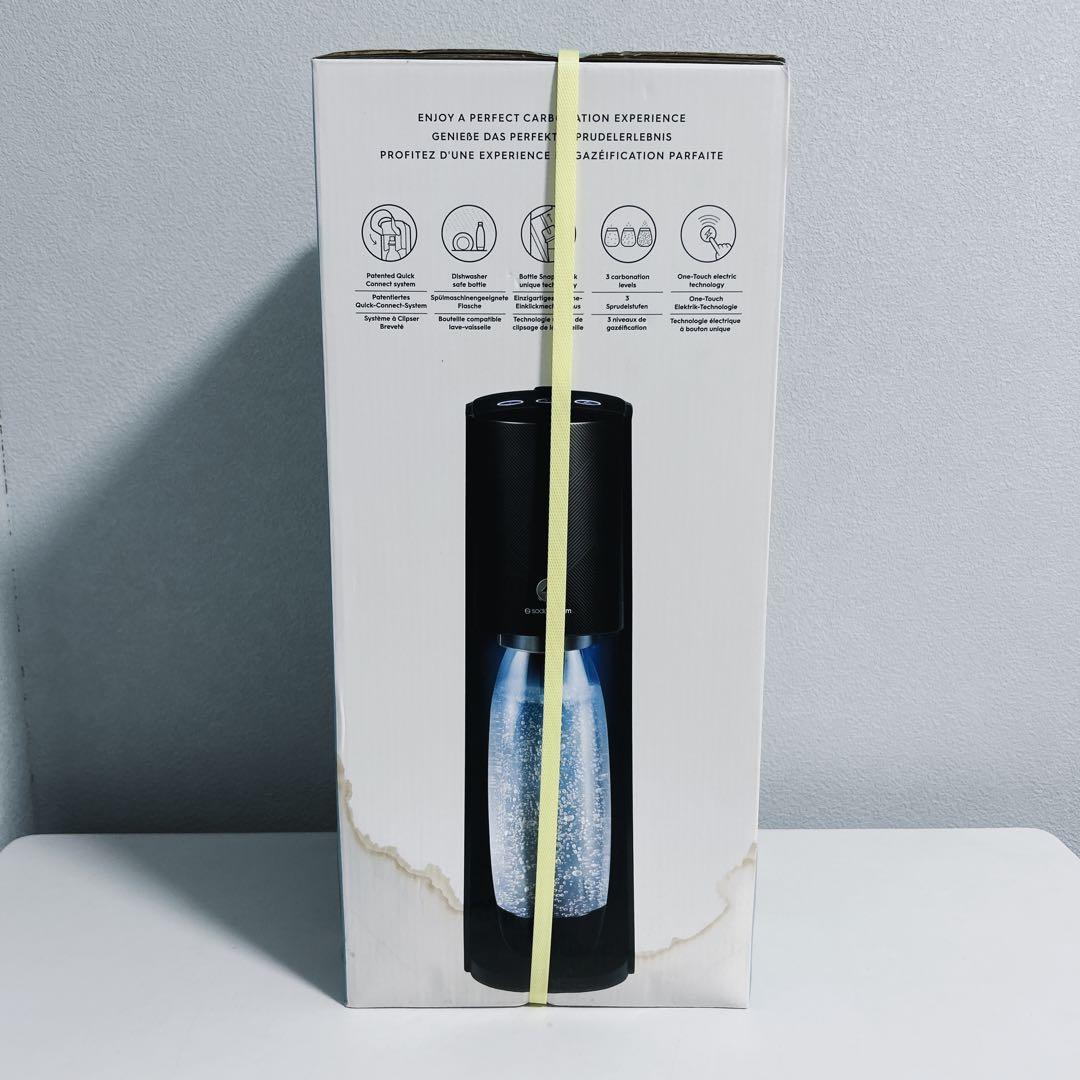 【訳あり】ソーダストリームE-TERRAスターターキット ブラックSSM109