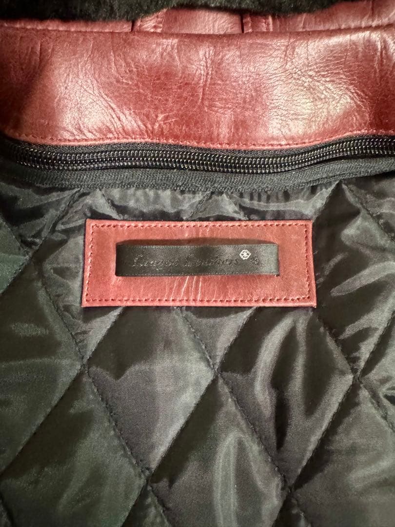 Tossy　完売品 襟ボアハイネックシングルライダースジャケット