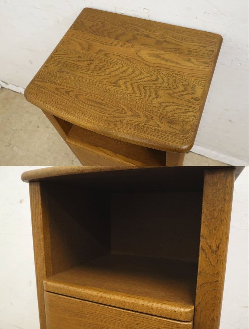【浜本工芸】ナラ材・電話台・サイドチェスト