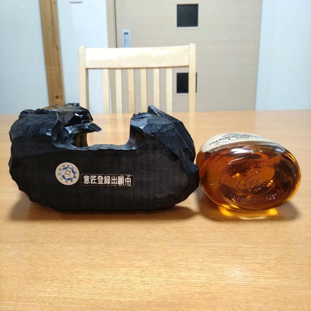 【昭和レトロ】◆ニッカウヰスキー◆G＆G 北海道限定ボトル◆木彫り熊◆380ml