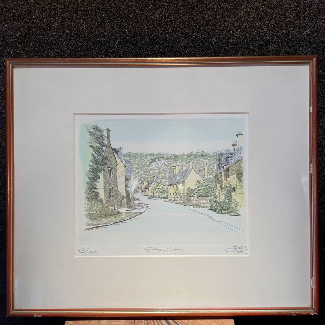 織田義郎Stanton エッチング スタントン　額付き