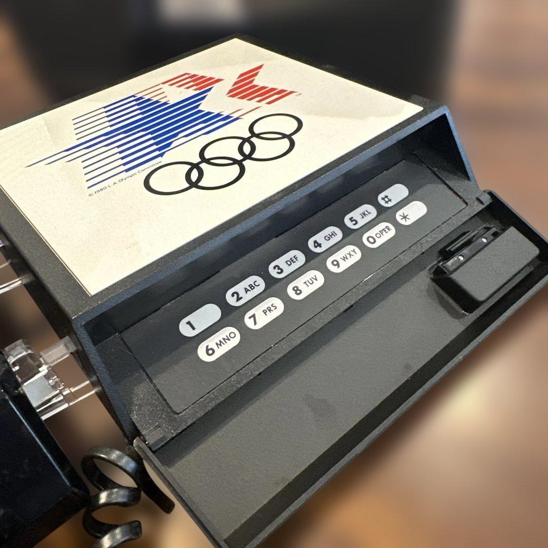 80's ロサンゼルスオリンピック 公式電話機 動作確認済みU.S.A箱あり希少