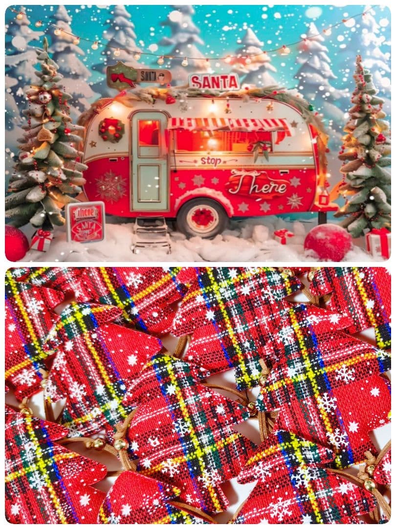 業務用トリミングチョーカー　クリスマスツリー　85個　ペットサロン　雪