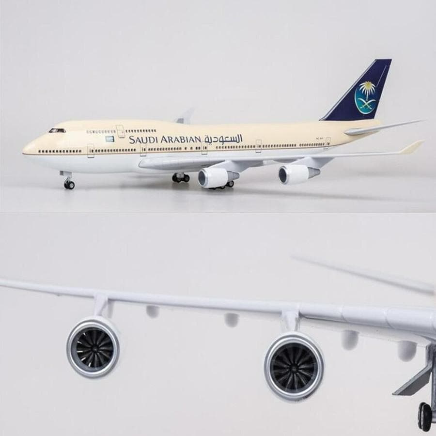 模型飛行機 サウジアラビア航空 LED 光る インテリア置物 コレクション