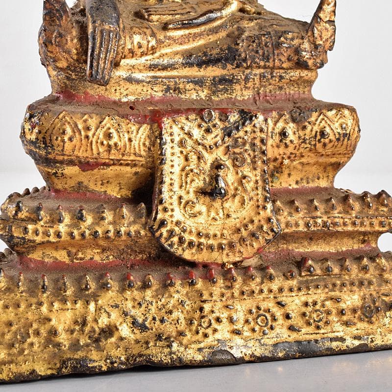 仏教美術　古銅鍍金　チベット仏　仏像　置物　V　R7705
